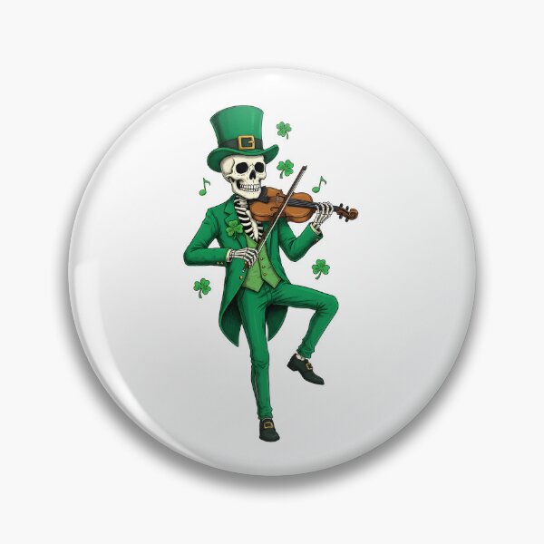 Item preview, St Patricks Day Skeleton Violinist designed and sold by KroghDs.