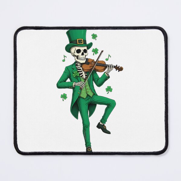 Item preview, St Patricks Day Skeleton Violinist designed and sold by KroghDs.