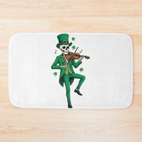 Item preview, St Patricks Day Skeleton Violinist designed and sold by KroghDs.