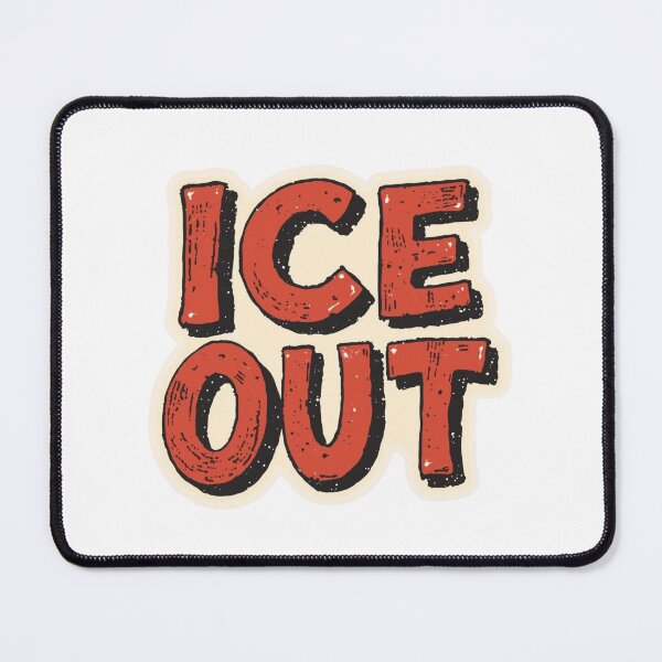 Item preview, ICE OUT Protest Sticker – Bold Anti ICE Typography, Vintage Activist Political Sticker designed and sold by bevastore.