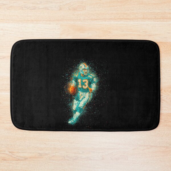 Item preview, Dan Marino #13 Miami Dolphins Art – Aqua & Orange Splatter Design designed and sold by TheArtOfCar.