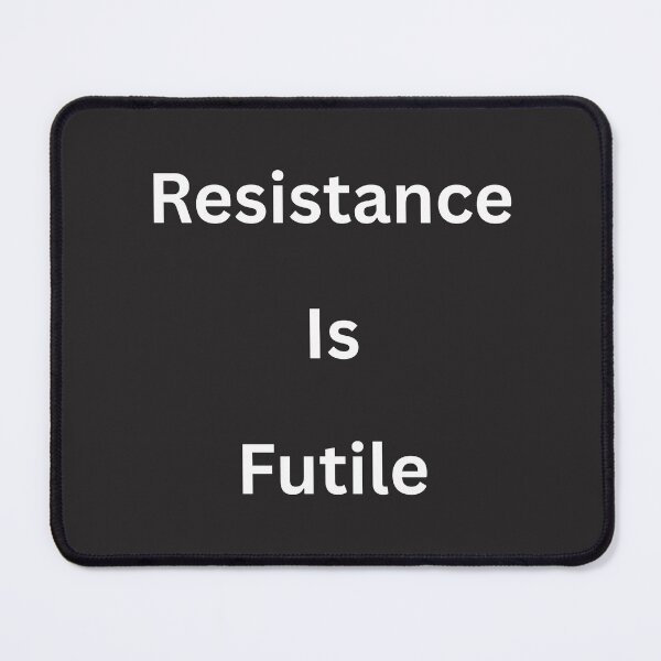 Item preview, Resistance Is Futile funny electrician designed and sold by BoldPrintTeesCo.
