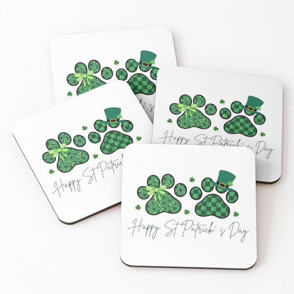 Item preview, St Patricks Day Dog Paw Prints designed and sold by KroghDs.