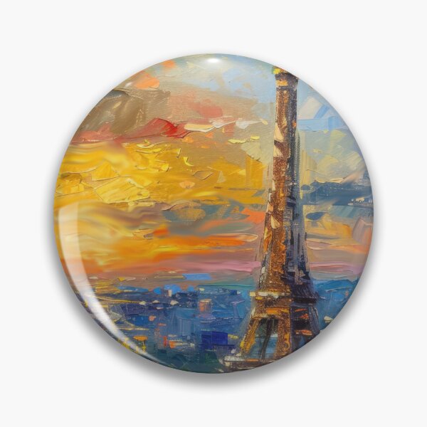 Item preview, Eiffel Tower – Impressionist Paris Sunrise Radiance designed and sold by SkylineVistas Designs.