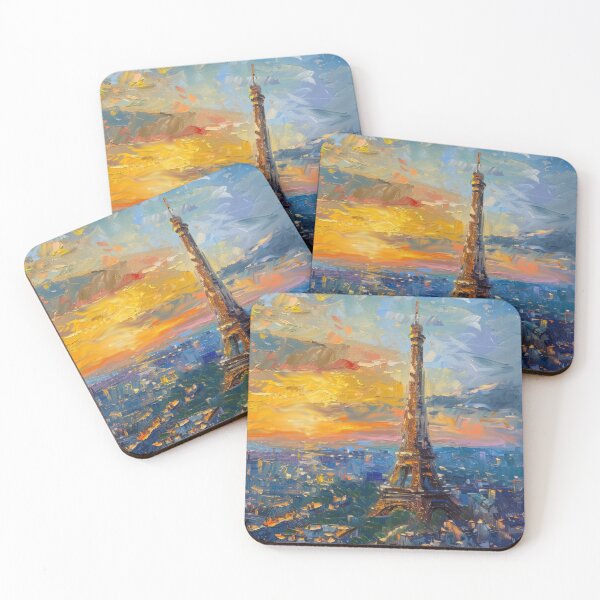 Item preview, Eiffel Tower – Impressionist Paris Sunrise Radiance designed and sold by SkylineVistas Designs.