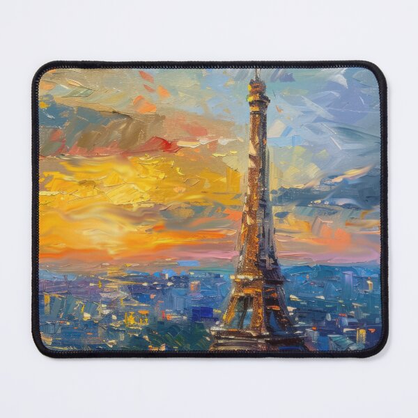 Item preview, Eiffel Tower – Impressionist Paris Sunrise Radiance designed and sold by SkylineVistas Designs.