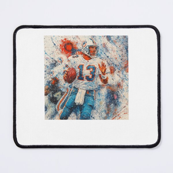 Item preview, Dan Marino #13 Miami Dolphins Art – Abstract Paint Splatter Design designed and sold by TheArtOfCar.