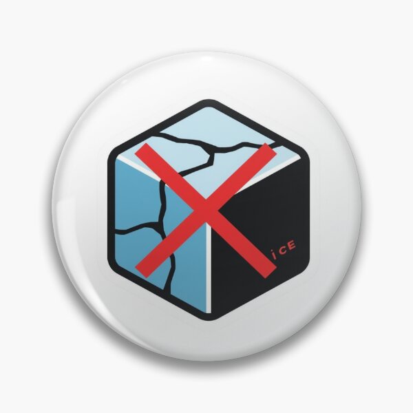 Item preview, No ICE Symbol Sticker – Anti ICE Protest Icon, Minimal Political Activist Sticker designed and sold by bevastore.