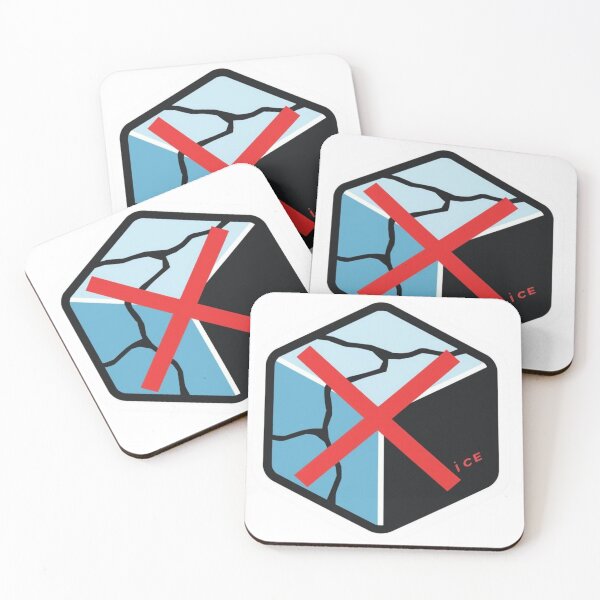 Item preview, No ICE Symbol Sticker – Anti ICE Protest Icon, Minimal Political Activist Sticker designed and sold by bevastore.