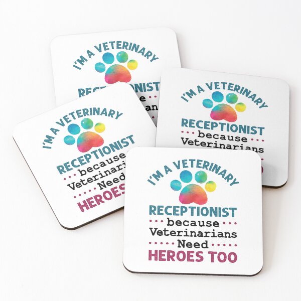 Item preview, I'm a Veterinary Receptionist Because Veterinarians Need Heroes Too designed and sold by jaygo.