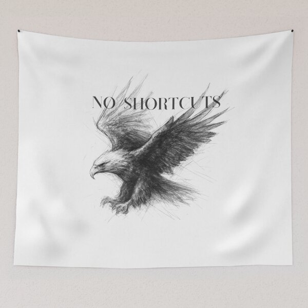 Item preview, No Shortcuts Eagle Sketch Illustration designed and sold by Inner War.
