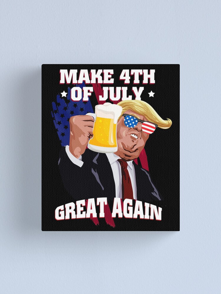 Make 4th Of July Great Again T Shirt Trump Men Women Beer