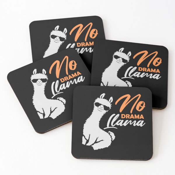 Item preview, No Drama Pro Llama Sunglasses Sitting Chill Relaxed designed and sold by shirt-o-mat.