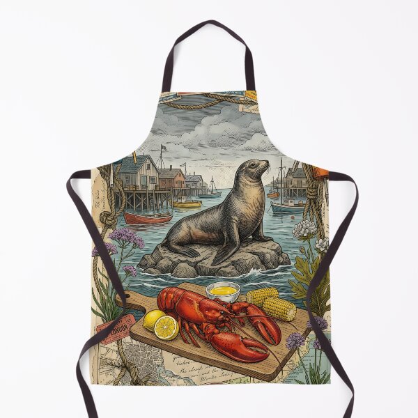 Item preview, Vintage Maritime Halifax Lobster Postcard designed and sold by CoffeeinBloom.