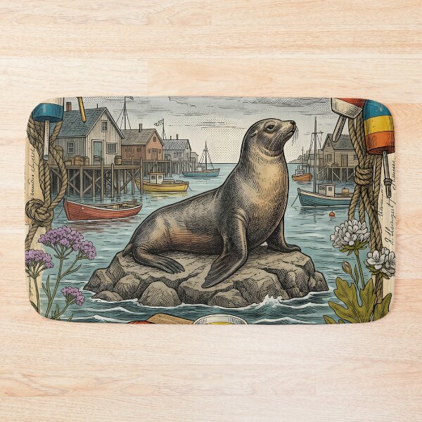 Item preview, Vintage Maritime Halifax Lobster Postcard designed and sold by CoffeeinBloom.