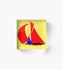 sailboat Acrylic Block