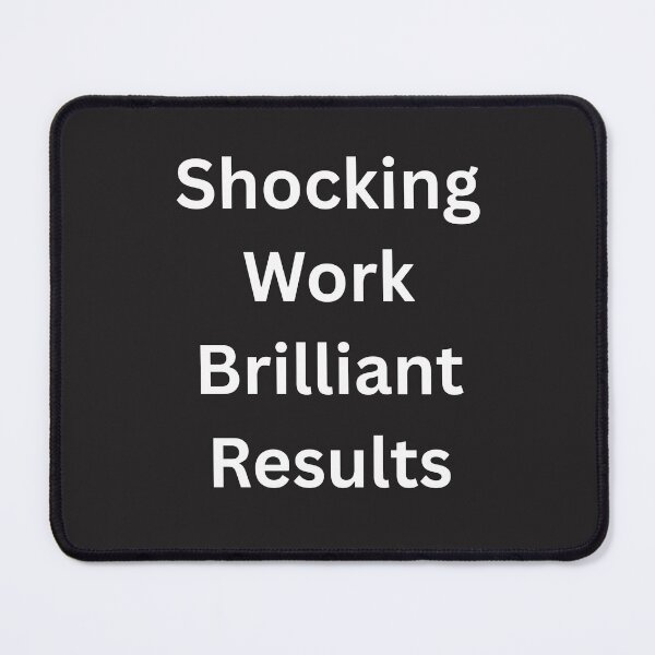 Item preview, Shocking Work, Brilliant Results funny electricians designed and sold by BoldPrintTeesCo.