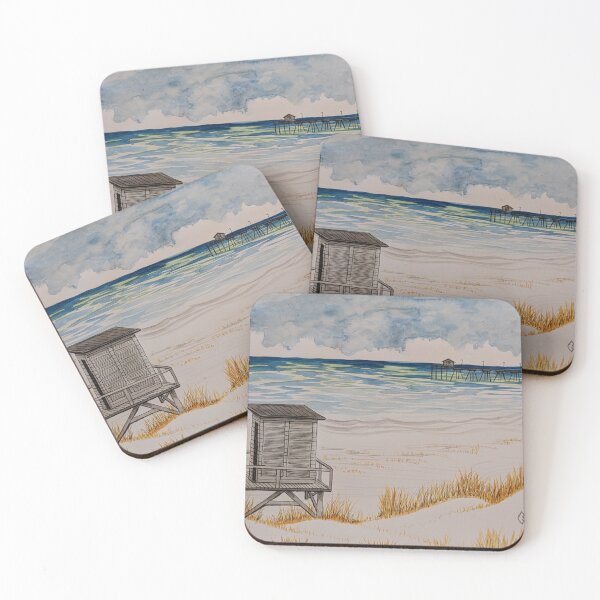 Item preview, Lifeguard station at the pier  designed and sold by Matt Starr Fine Art .