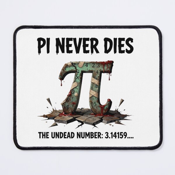 Item preview, Pi Never Dies | Funny Zombie Math Horror Pi Day designed and sold by MotivAura.