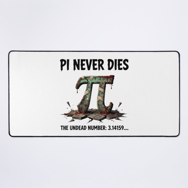 Item preview, Pi Never Dies | Funny Zombie Math Horror Pi Day designed and sold by MotivAura.