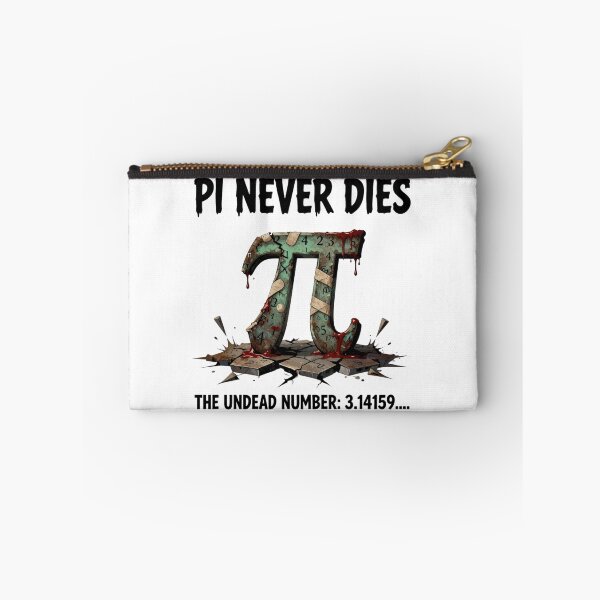 Item preview, Pi Never Dies | Funny Zombie Math Horror Pi Day designed and sold by MotivAura.