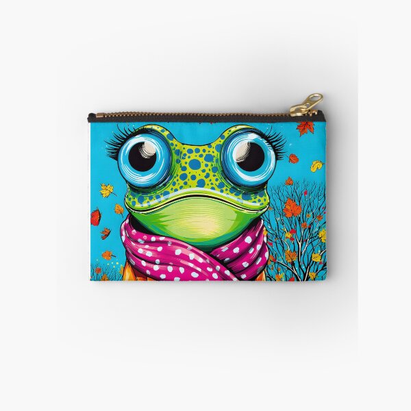Item preview, Whimsical Frog in Fashionable Scarf and Coat designed and sold by Artessie.