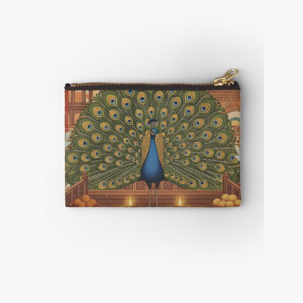 Item preview, Vintage Indian Peacock Festival Postcard designed and sold by CoffeeinBloom.