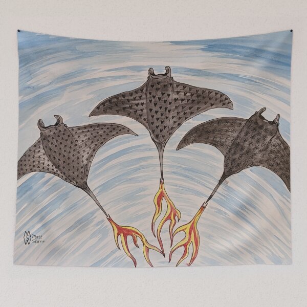 Item preview, Manta Ray Pop Art  designed and sold by Matt Starr Fine Art .