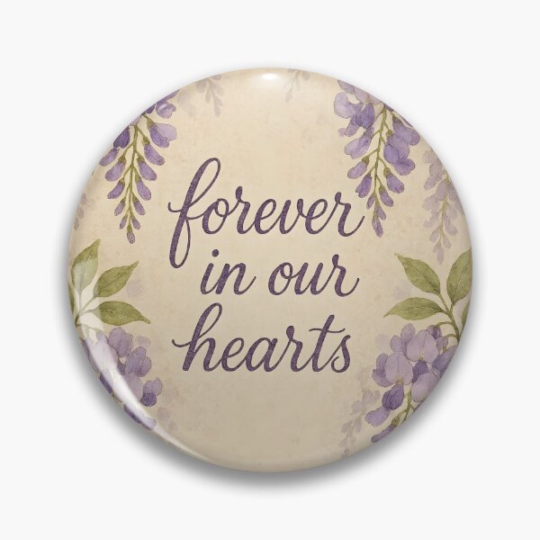 Item preview, Forever in Our Hearts – Purple Wisteria Wishes on Aged Paper designed and sold by EmeraldeaArt.
