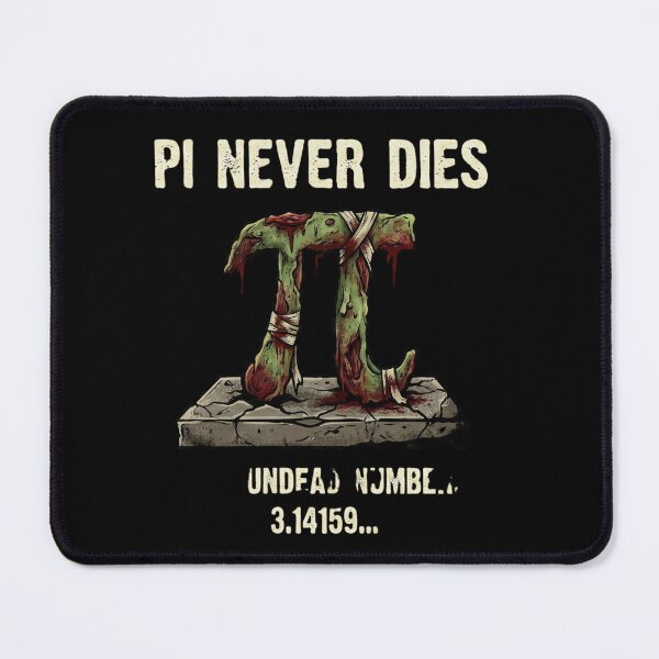 Item preview, Pi Never Dies | Funny Zombie Math Horror Pi Day designed and sold by MotivAura.