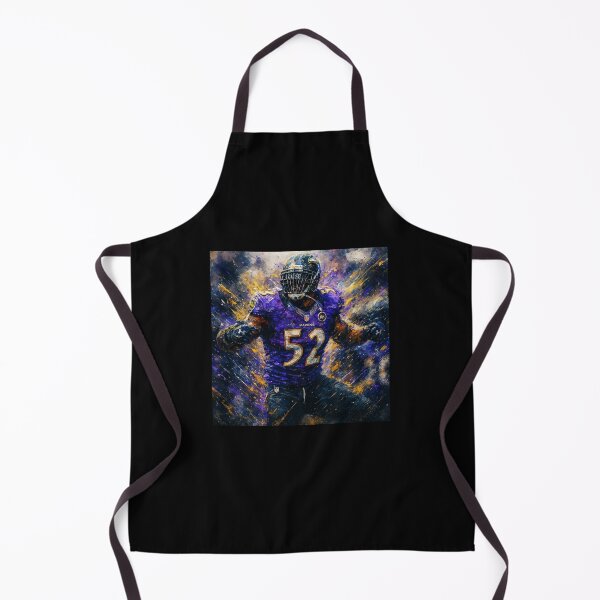 Item preview, Ray Lewis #52 Baltimore Ravens Art – Purple & Gold Explosion Design designed and sold by TheArtOfCar.