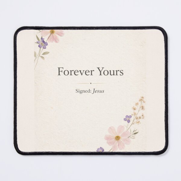 Item preview, Signed Forever Yours Jesus – Christian Devotional Faith Design designed and sold by astersgraphics.