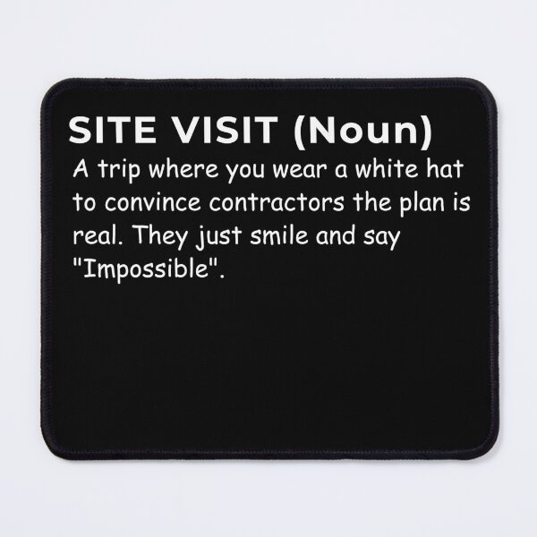 Item preview, Architect Dictionary - Site Visit Definition designed and sold by AB-roshi.