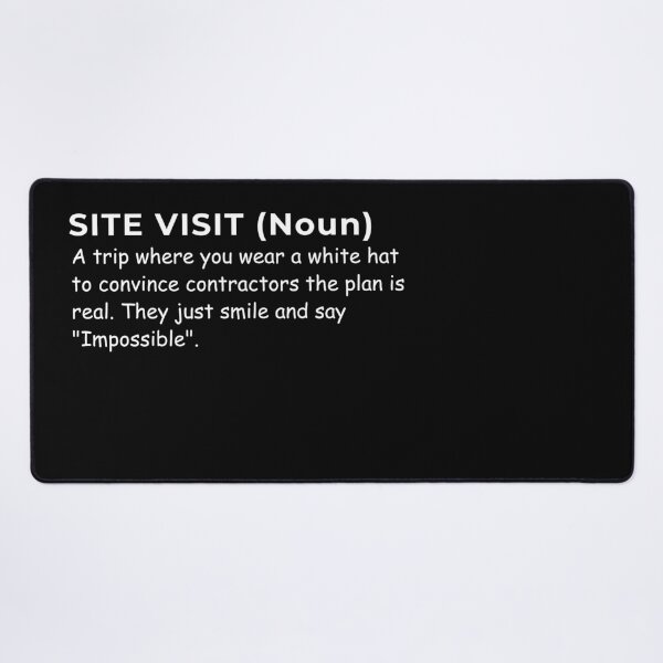 Item preview, Architect Dictionary - Site Visit Definition designed and sold by AB-roshi.