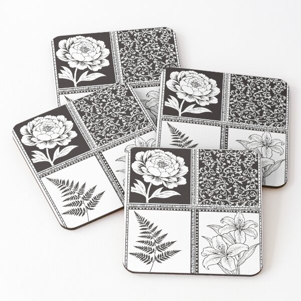 Item preview, Vintage Botanical Four-Panel Block designed and sold by Dancosta40.