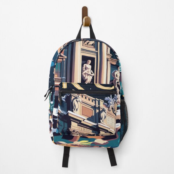 Item preview, Rome Trevi Fountain Vintage Travel Poster - Winter Wonderland Retro Art designed and sold by NightIcons.