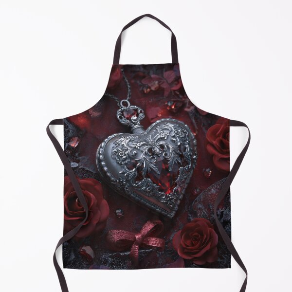 Item preview, Ruby Gothic Heart Locket designed and sold by Turocks.