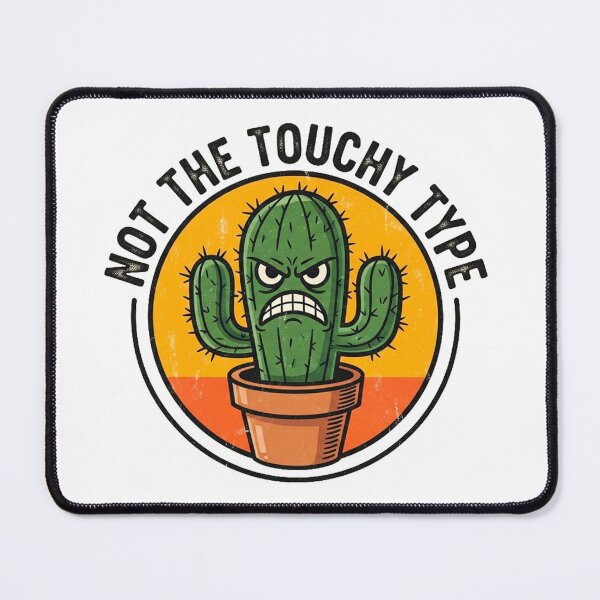 Item preview, Grumpy Desert Plant – Retro Badge designed and sold by Pollock.