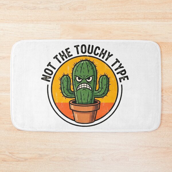 Item preview, Grumpy Desert Plant – Retro Badge designed and sold by Pollock.