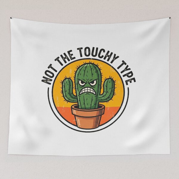 Item preview, Grumpy Desert Plant – Retro Badge designed and sold by Pollock.
