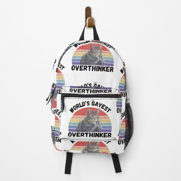 Item preview, World’s Gayest Overthinker designed and sold by Rainbow-Nation.