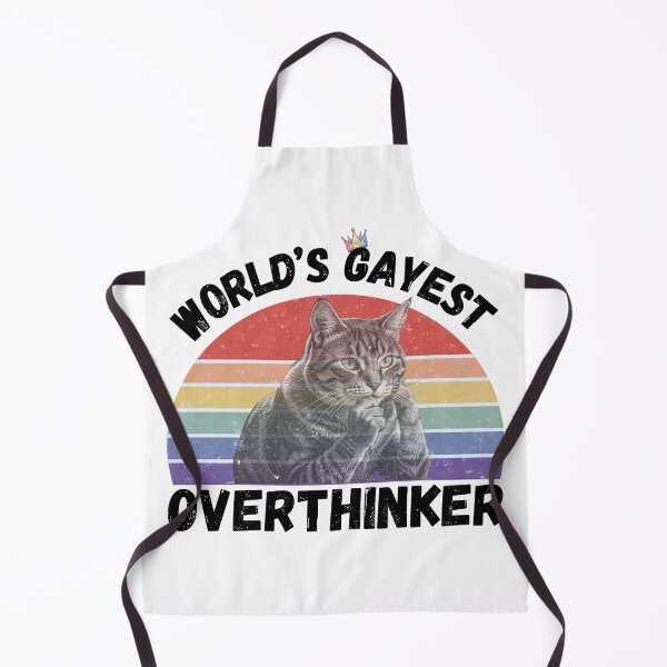 Item preview, World’s Gayest Overthinker designed and sold by Rainbow-Nation.