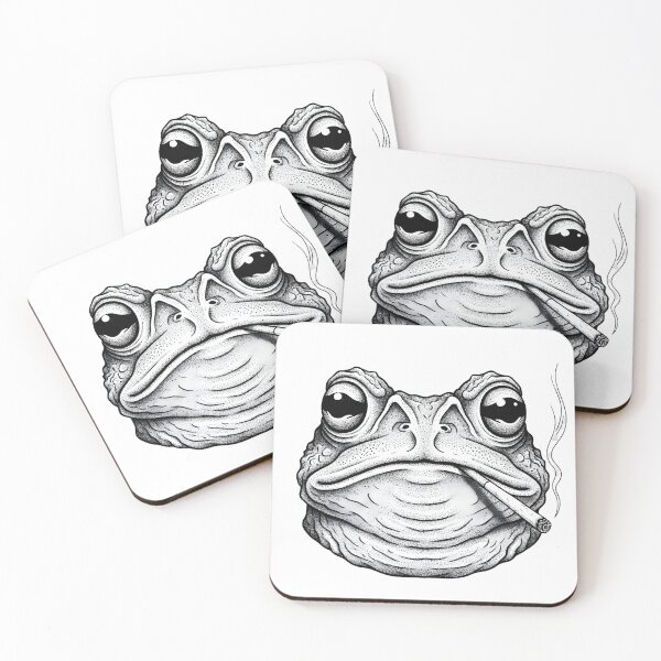 Item preview, Smoking Frog Vintage 90s Graphic, Retro Funny Smoking Frog, Frog Lovers Gift, Toad Adult, Frog Meme Gifts designed and sold by DesignDenDo ⭐⭐⭐⭐⭐.