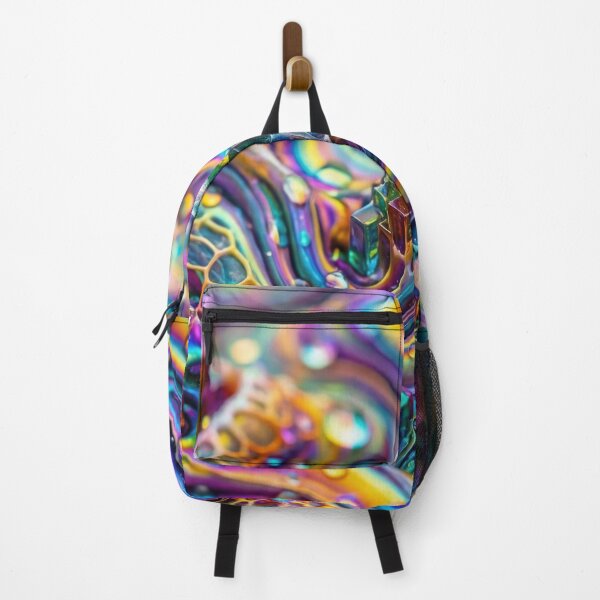 Item preview, Psychedelic Digital City – Rainbow Cubes & Swirls designed and sold by B-Russ-Stuff.