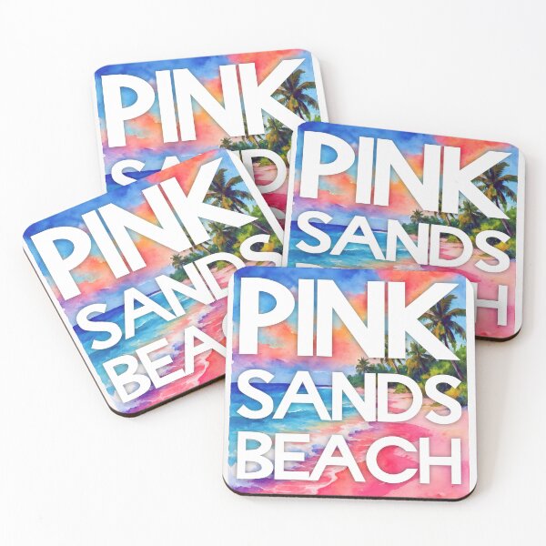 Item preview, Pink Sands Beach, Harbour Island Bahamas – Watercolor Beach Poster designed and sold by Sea Gem.