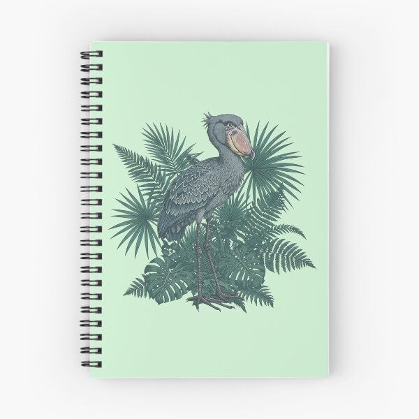 Item preview, Tropical Shoebill Stork Botanical Wildlife Illustration designed and sold by BirdsnStuff.