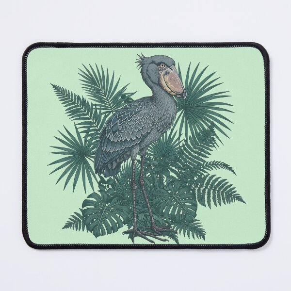 Item preview, Tropical Shoebill Stork Botanical Wildlife Illustration designed and sold by BirdsnStuff.