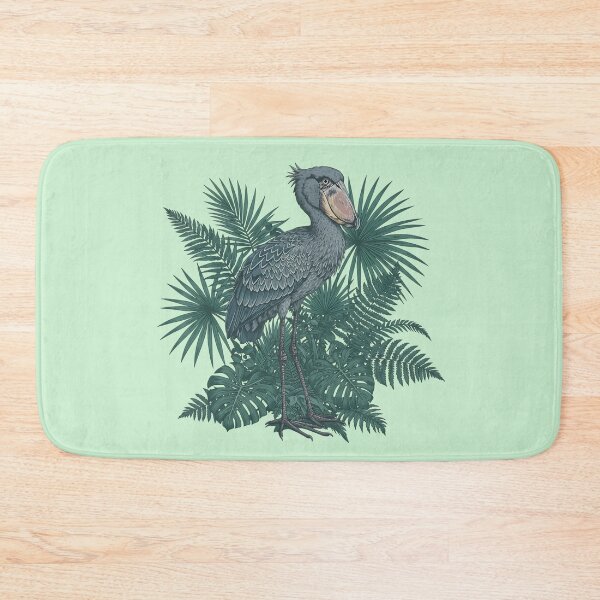 Item preview, Tropical Shoebill Stork Botanical Wildlife Illustration designed and sold by BirdsnStuff.