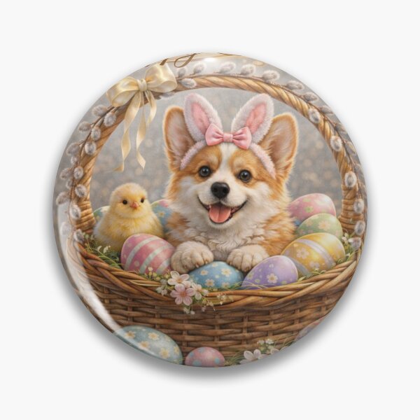 Item preview, Cute Corgi Easter Bunny designed and sold by GivingJoy.