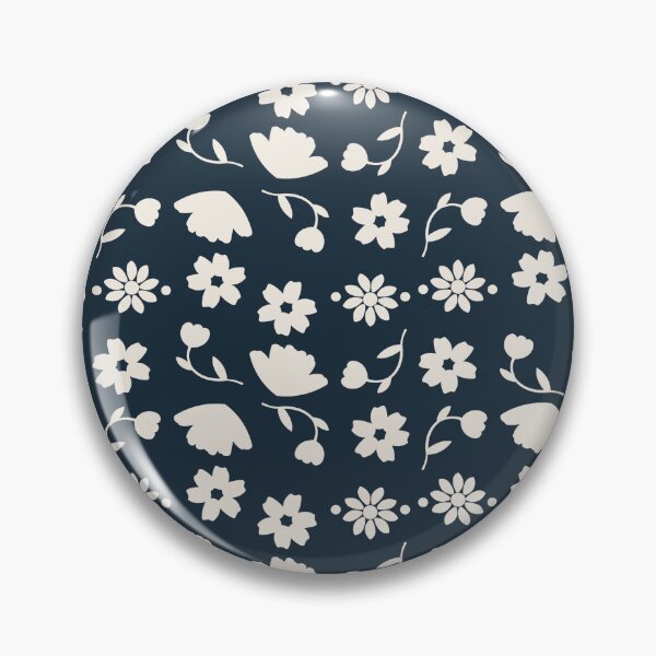 Item preview, Navy Flower designed and sold by KatieCCreative.